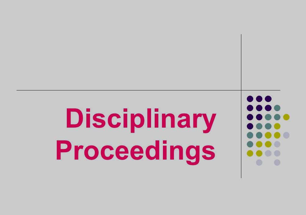 Disciplinary Proceedings 